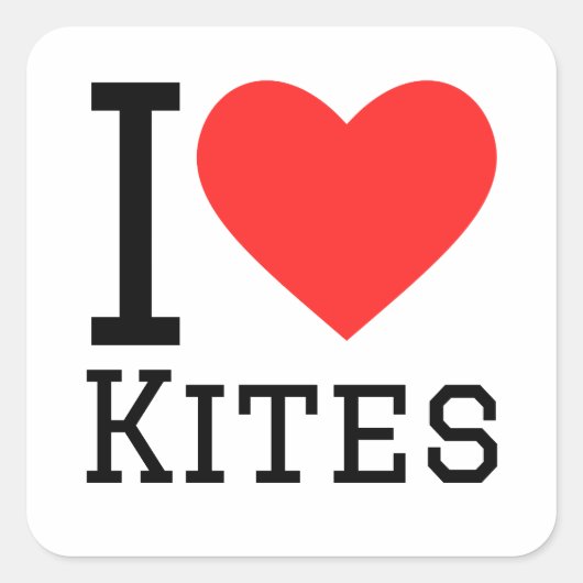 凧が大好き スクエアシール (正面)