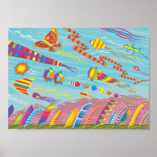 凧とバナー ポスター