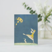 凧と犬の少女(1917) ポストカード (スタンド正面)