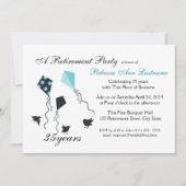 凧と鳥の引退 招待状 (正面)