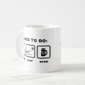 凧のサーフィン コーヒーマグカップ (正面左)