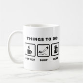 凧のサーフィン コーヒーマグカップ (左)