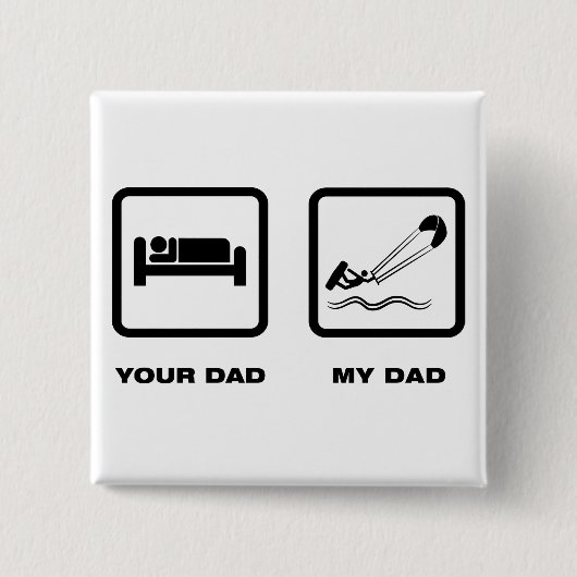 凧のサーフィン 缶バッジ (正面)