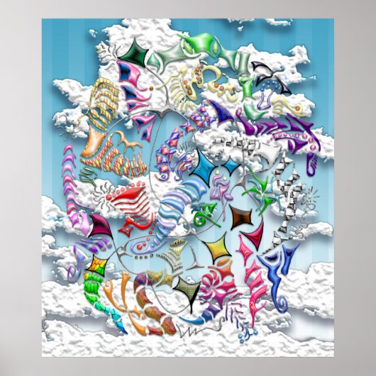 凧のバトルブルー ポスター (正面)