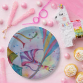 凧のパーティーを飛ばすカラフルなおもしろい ペーパープレート (パーティー)