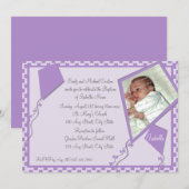 凧の写真/洗礼 招待状 (正面/裏面)