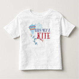 凧の子供のワイシャツを飛ばそう トドラーTシャツ