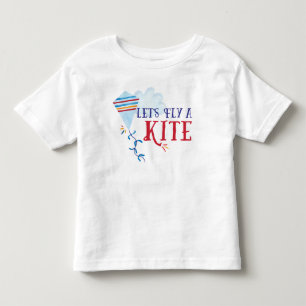 凧の子供のワイシャツを飛ばそう トドラーTシャツ