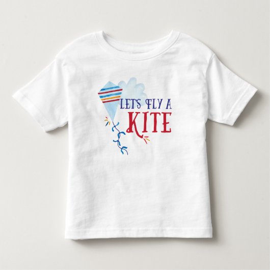 凧の子供のワイシャツを飛ばそう トドラーTシャツ (正面)