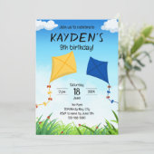 凧の誕生日招待状 招待状 (スタンド正面)