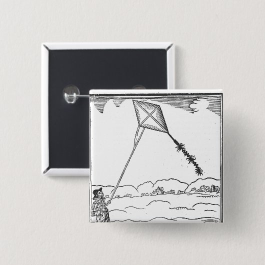 凧の飛行 缶バッジ (正面&裏面)
