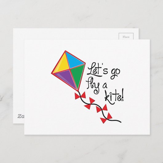 凧を揚げよう ポストカード (正面/裏面)