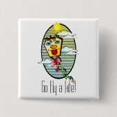 凧を飛ばす7 缶バッジ (正面)