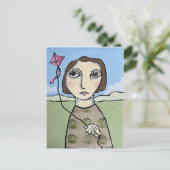 凧を飛ばす ポストカード (スタンド正面)