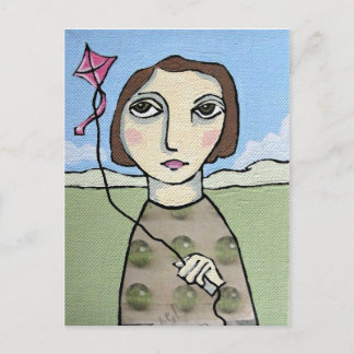 凧を飛ばす ポストカード