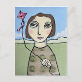 凧を飛ばす ポストカード (正面)