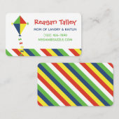 凧ストライプのビジネスま連絡たはカード 名刺 (正面/裏面)