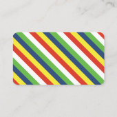 凧ストライプのビジネスま連絡たはカード 名刺 (裏面)