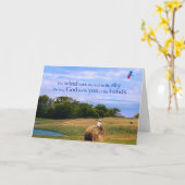 凧勇気付けられるカード カード (黄色い花)