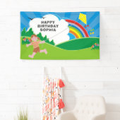 凧揚げキッズの誕生日パーティー 横断幕 (インサイチュ)