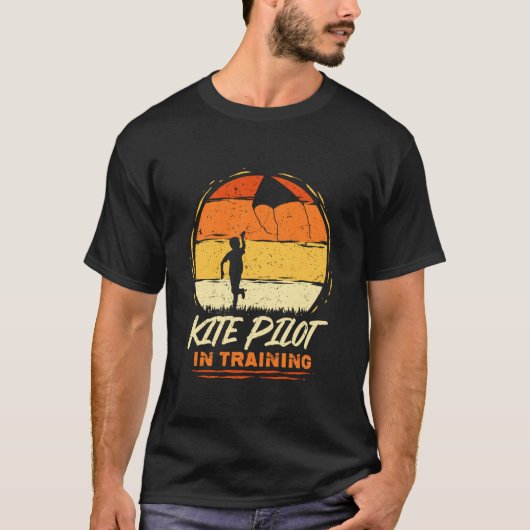 凧揚げ初心者パイロット Tシャツ (正面)