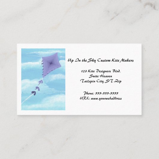 凧揚げ業カスタム者用名刺 名刺 (裏面)