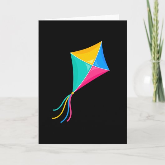 凧揚飛んでいるげ カード (正面)