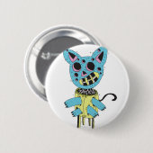 凧猫 缶バッジ (正面&裏面)