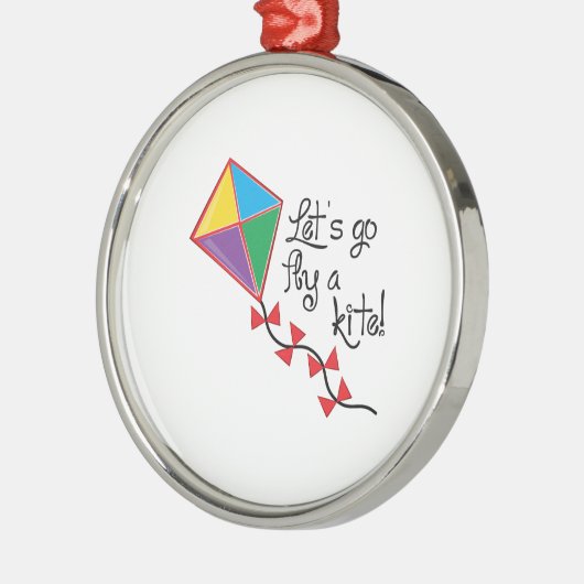 凧行くために割り当てますはえ メタルオーナメント (左)