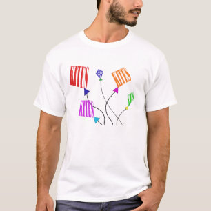 凧飛んでいるおもしろい書きクリエイティブ凧フェスティバル Tシャツ