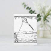 凧飛んでいる ポストカード (スタンド正面)