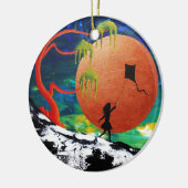 凧 セラミックオーナメント (左)