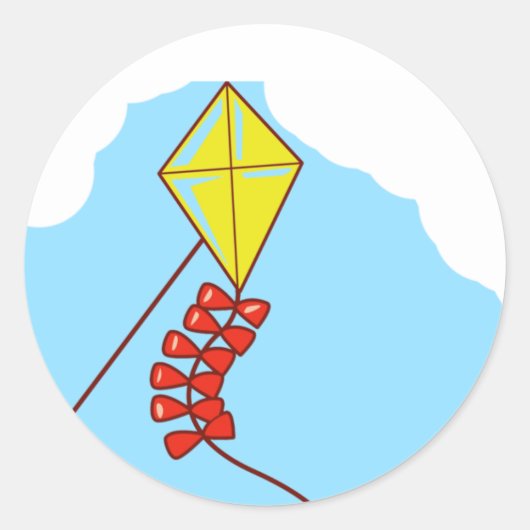 凧 ラウンドシール (正面)