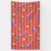 凧、星、三角形、および曲線 横断幕 (縦)