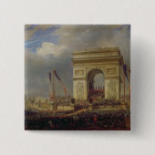 凱旋門のFete de la Fraternite 缶バッジ (正面)