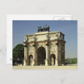 凱旋門デュカルーセルのビュー ポストカード (正面/裏面)