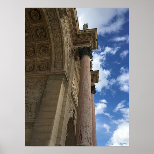 凱旋門デュカルーセル葉書 ポスター (正面)