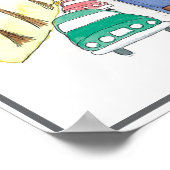 凱旋門パリスお洒落ウォーター色 ポスター (角)