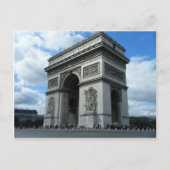 凱旋門パリフランスモニュメント建築 ポストカード (正面)