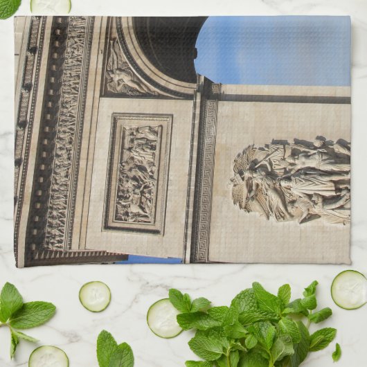 凱旋門 キッチンタオル (折り畳み)