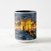 凱旋門、パリ、フランス マグカップ (中央)