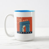 凱旋門 |フランス，パリ ツートーンマグカップ (左)