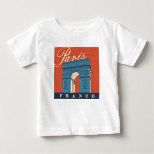 凱旋門 フランス,パリ ベビーTシャツ