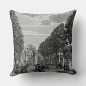 凱旋門、南のHandelの彫像 クッション (裏面)