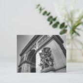 凱旋門b/w ポストカード (スタンド正面)