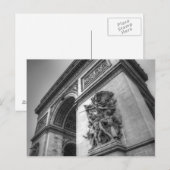 凱旋門b/w ポストカード (正面/裏面)