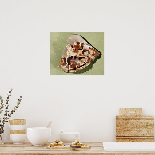 凱歌を奏す野蛮人を踏みつけた天皇 ポスター (キッチン)