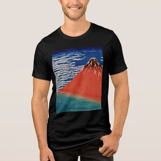 凱風快晴 (赤富士) トライブレンドTシャツ (正面)