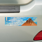 凱風快晴(赤富士)、北斎赤山富士、北斎、浮世絵 バンパーステッカー (車上)