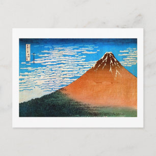 凱風快晴(赤富士)、北斎赤山富士、北斎、浮世絵 ポストカード